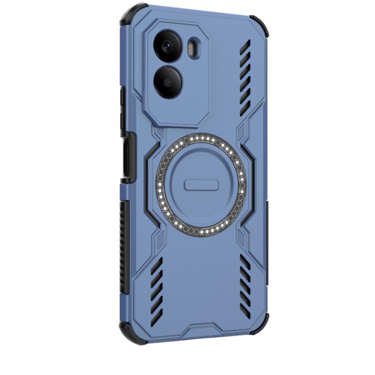 For Xiaomi Poco M7 4G 169mm Butterfly Armor MagSafe Magnetic Ring Shockproof Phone Case