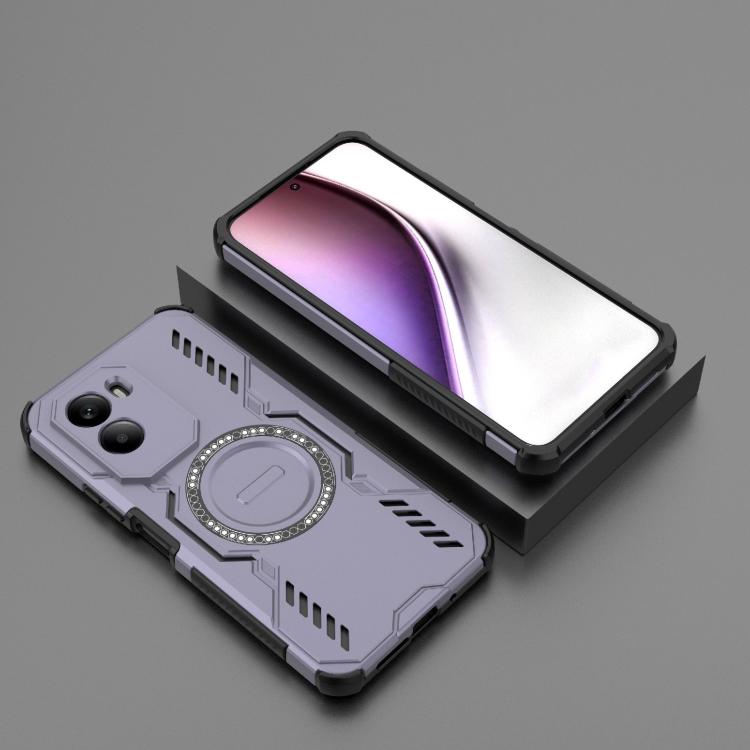 For Xiaomi Poco M7 4G 169mm Butterfly Armor MagSafe Magnetic Ring Shockproof Phone Case
