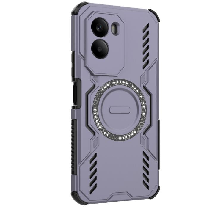 For Xiaomi Poco M7 4G 169mm Butterfly Armor MagSafe Magnetic Ring Shockproof Phone Case