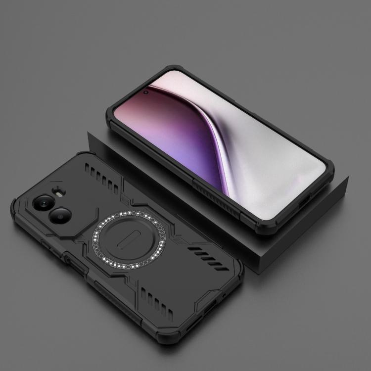 For Xiaomi Poco M7 4G 169mm Butterfly Armor MagSafe Magnetic Ring Shockproof Phone Case