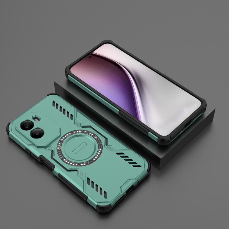 For Xiaomi Poco M7 4G 169mm Butterfly Armor MagSafe Magnetic Ring Shockproof Phone Case