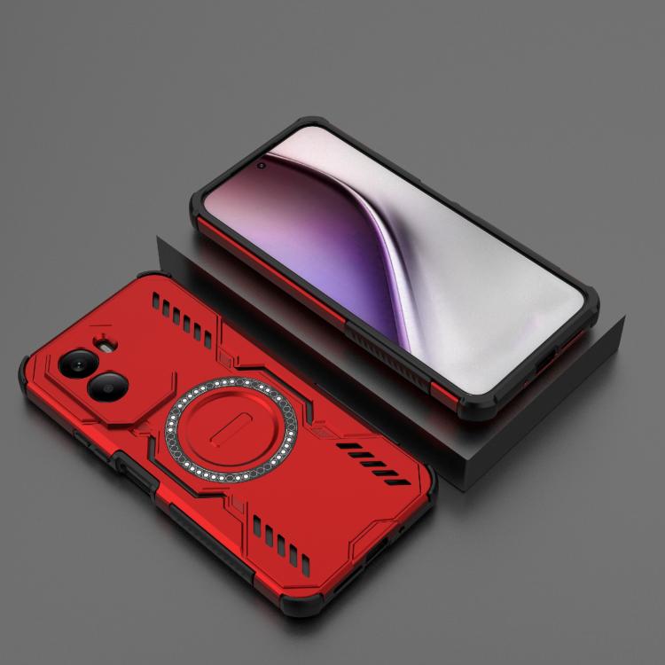 For Xiaomi Poco M7 4G 169mm Butterfly Armor MagSafe Magnetic Ring Shockproof Phone Case