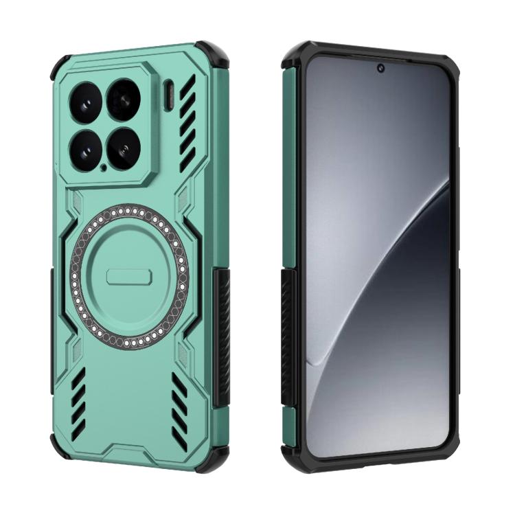 For Xiaomi 15 5G Butterfly Armor MagSafe Magnetic Ring Shockproof Phone Case