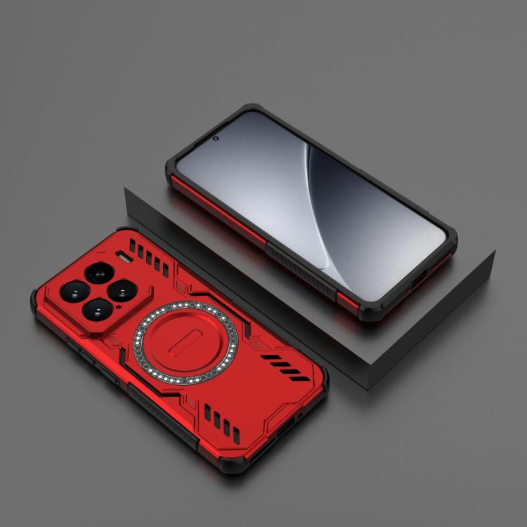 For Xiaomi 15 5G Butterfly Armor MagSafe Magnetic Ring Shockproof Phone Case