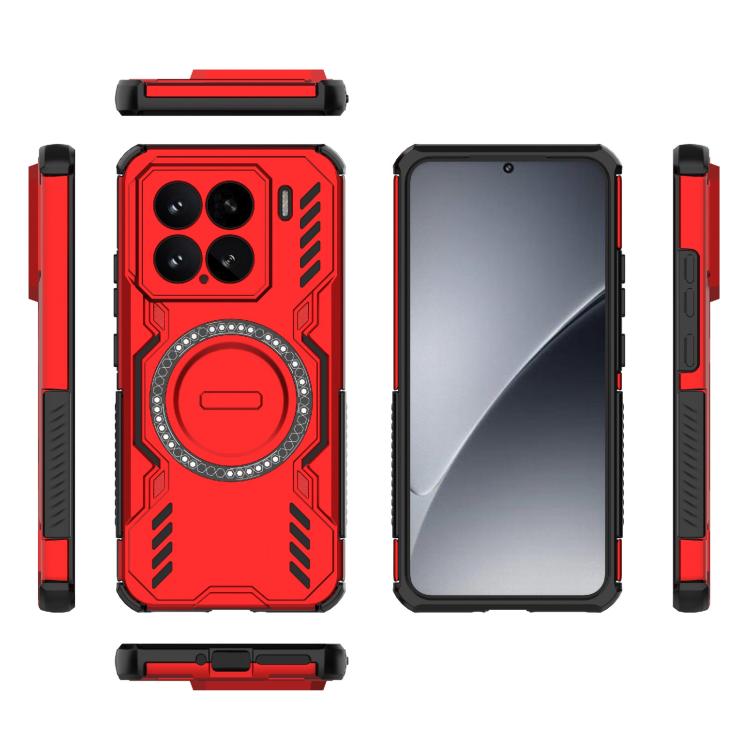 For Xiaomi 15 5G Butterfly Armor MagSafe Magnetic Ring Shockproof Phone Case