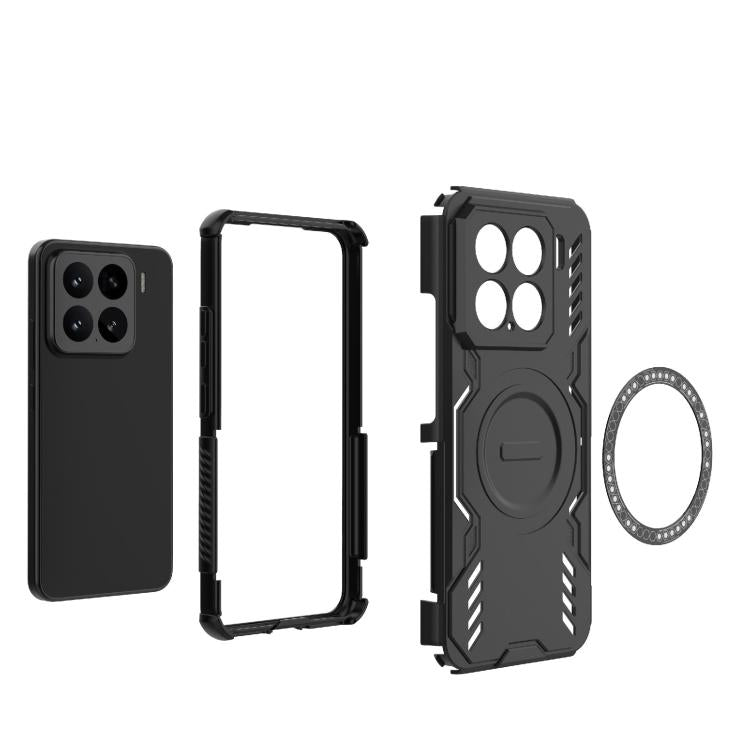 For Xiaomi 15 5G Butterfly Armor MagSafe Magnetic Ring Shockproof Phone Case