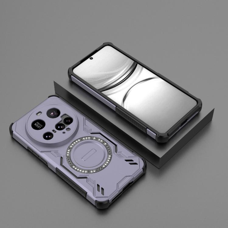 For Xiaomi 15 Ultra 5G Butterfly Armor MagSafe Magnetic Ring Shockproof Phone Case