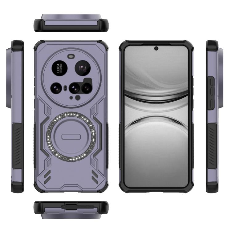 For Xiaomi 15 Ultra 5G Butterfly Armor MagSafe Magnetic Ring Shockproof Phone Case