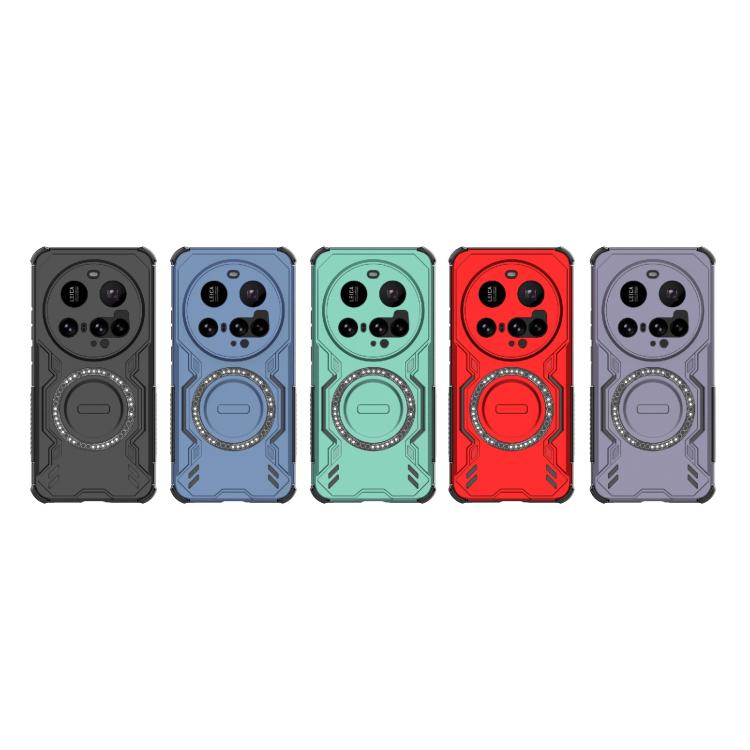 For Xiaomi 15 Ultra 5G Butterfly Armor MagSafe Magnetic Ring Shockproof Phone Case