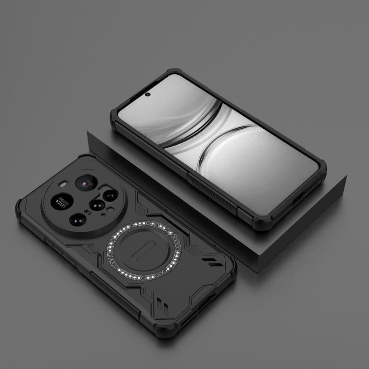 For Xiaomi 15 Ultra 5G Butterfly Armor MagSafe Magnetic Ring Shockproof Phone Case