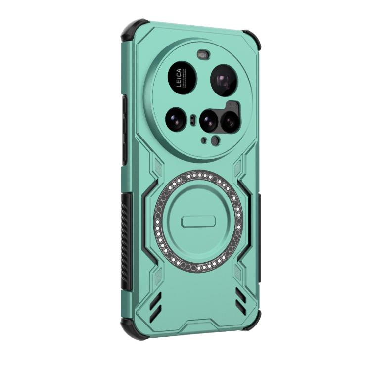 For Xiaomi 15 Ultra 5G Butterfly Armor MagSafe Magnetic Ring Shockproof Phone Case