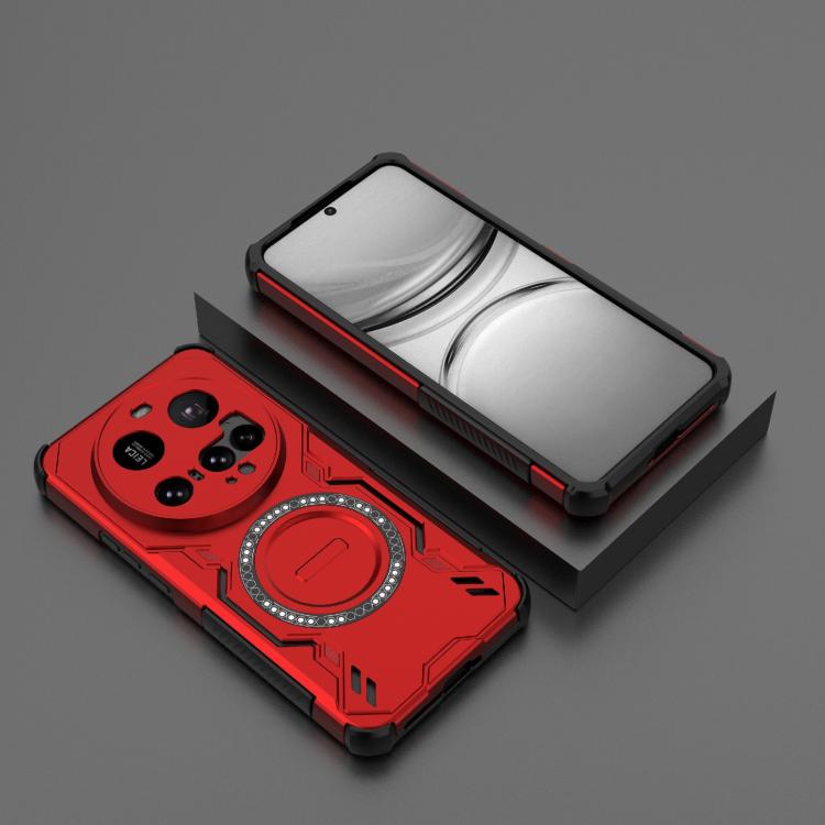 For Xiaomi 15 Ultra 5G Butterfly Armor MagSafe Magnetic Ring Shockproof Phone Case