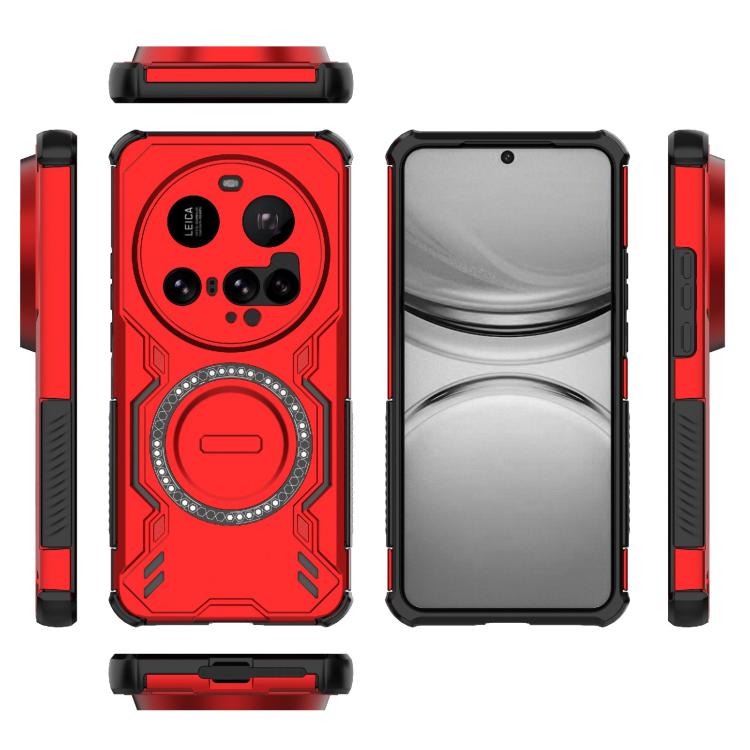 For Xiaomi 15 Ultra 5G Butterfly Armor MagSafe Magnetic Ring Shockproof Phone Case