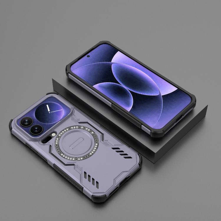 For Xiaomi 17 Pro Max 5G Butterfly Armor MagSafe Magnetic Ring Shockproof Phone Case