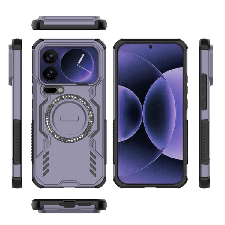 For Xiaomi 17 Pro Max 5G Butterfly Armor MagSafe Magnetic Ring Shockproof Phone Case