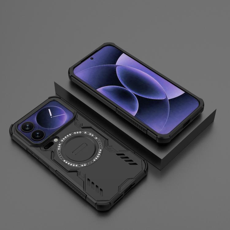 For Xiaomi 17 Pro Max 5G Butterfly Armor MagSafe Magnetic Ring Shockproof Phone Case