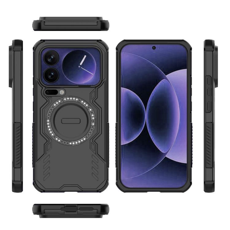 For Xiaomi 17 Pro Max 5G Butterfly Armor MagSafe Magnetic Ring Shockproof Phone Case