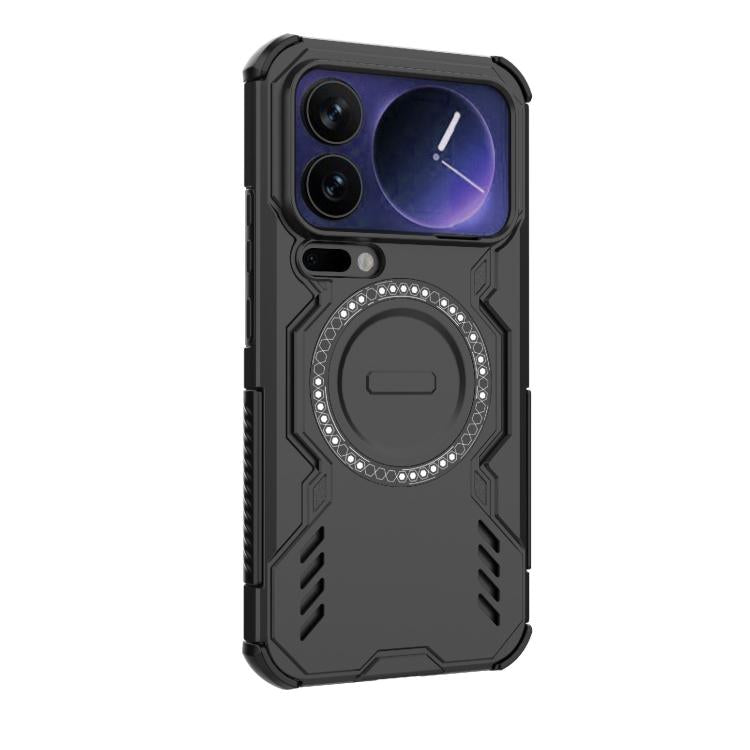 For Xiaomi 17 Pro Max 5G Butterfly Armor MagSafe Magnetic Ring Shockproof Phone Case