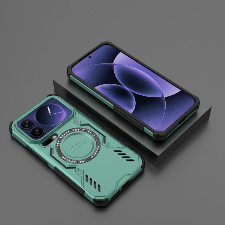 For Xiaomi 17 Pro Max 5G Butterfly Armor MagSafe Magnetic Ring Shockproof Phone Case