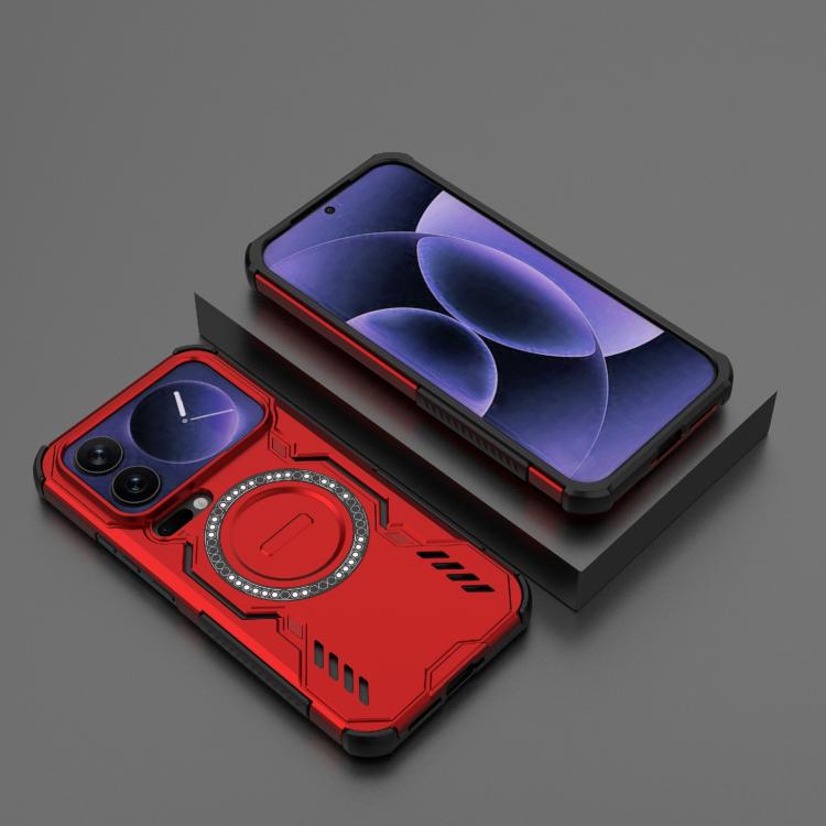 For Xiaomi 17 Pro Max 5G Butterfly Armor MagSafe Magnetic Ring Shockproof Phone Case