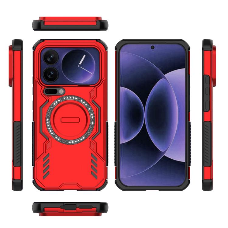 For Xiaomi 17 Pro Max 5G Butterfly Armor MagSafe Magnetic Ring Shockproof Phone Case