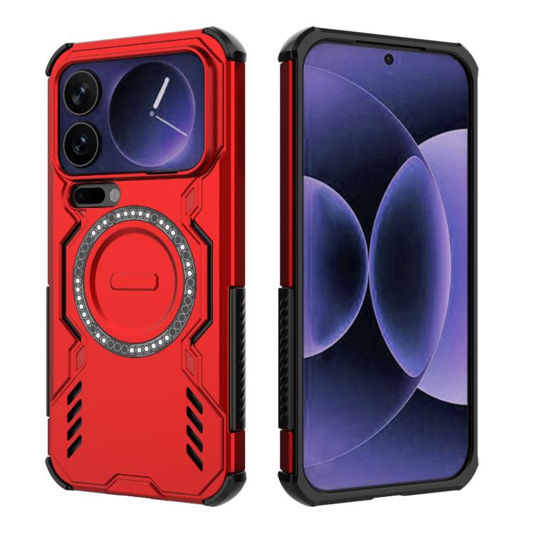 For Xiaomi 17 Pro Max 5G Butterfly Armor MagSafe Magnetic Ring Shockproof Phone Case