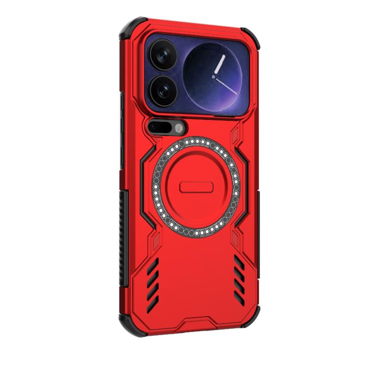 For Xiaomi 17 Pro Max 5G Butterfly Armor MagSafe Magnetic Ring Shockproof Phone Case