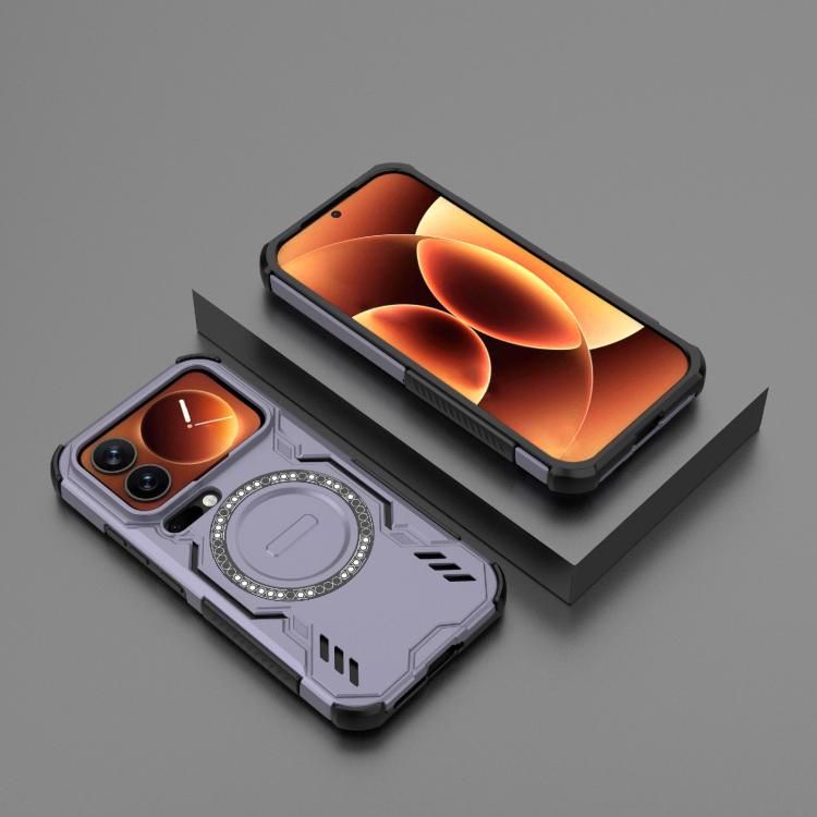 For Xiaomi 17 Pro 5G Butterfly Armor MagSafe Magnetic Ring Shockproof Phone Case