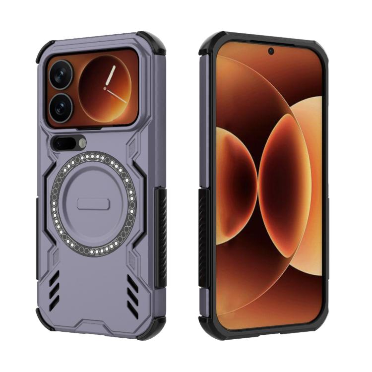 For Xiaomi 17 Pro 5G Butterfly Armor MagSafe Magnetic Ring Shockproof Phone Case