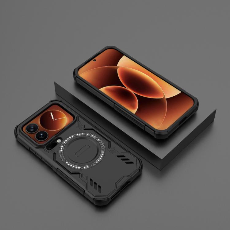For Xiaomi 17 Pro 5G Butterfly Armor MagSafe Magnetic Ring Shockproof Phone Case