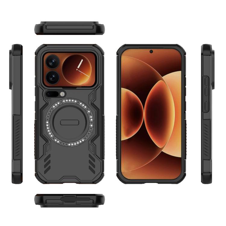 For Xiaomi 17 Pro 5G Butterfly Armor MagSafe Magnetic Ring Shockproof Phone Case
