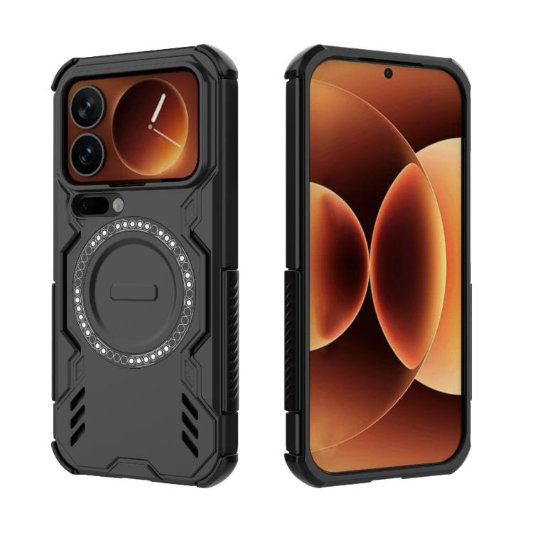 For Xiaomi 17 Pro 5G Butterfly Armor MagSafe Magnetic Ring Shockproof Phone Case