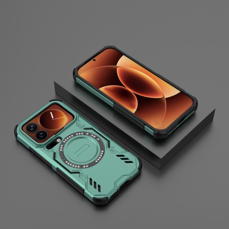 For Xiaomi 17 Pro 5G Butterfly Armor MagSafe Magnetic Ring Shockproof Phone Case