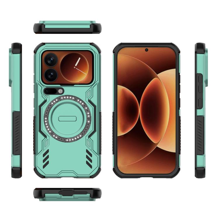 For Xiaomi 17 Pro 5G Butterfly Armor MagSafe Magnetic Ring Shockproof Phone Case