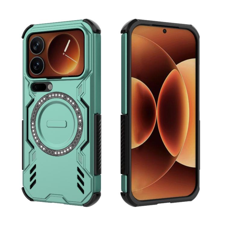 For Xiaomi 17 Pro 5G Butterfly Armor MagSafe Magnetic Ring Shockproof Phone Case