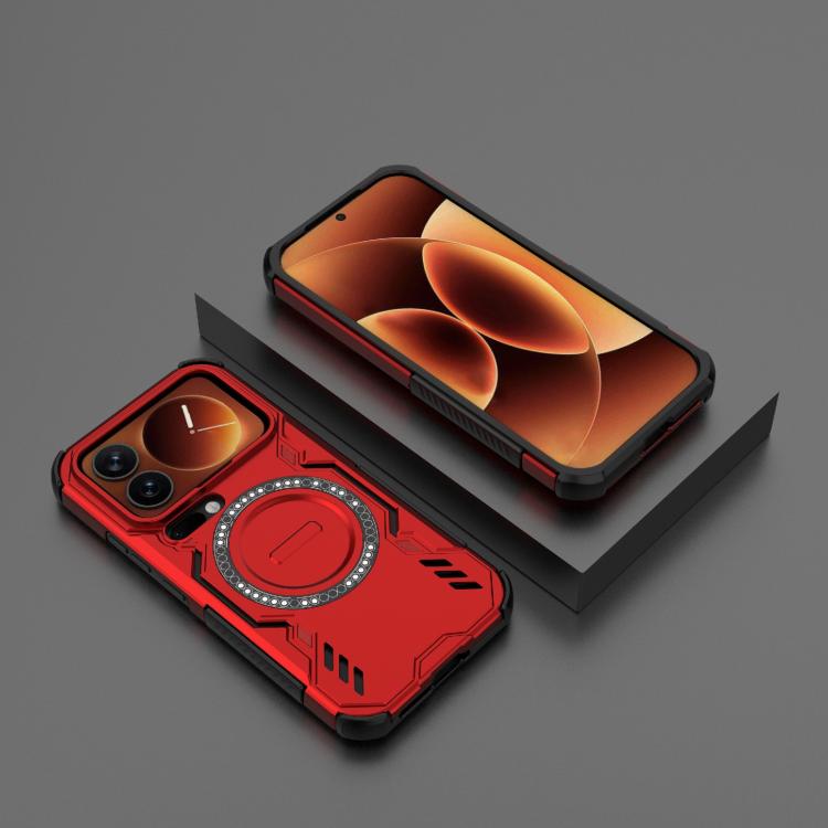 For Xiaomi 17 Pro 5G Butterfly Armor MagSafe Magnetic Ring Shockproof Phone Case