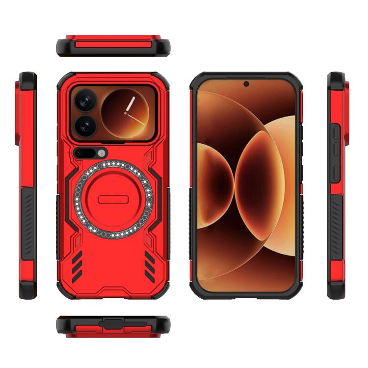 For Xiaomi 17 Pro 5G Butterfly Armor MagSafe Magnetic Ring Shockproof Phone Case