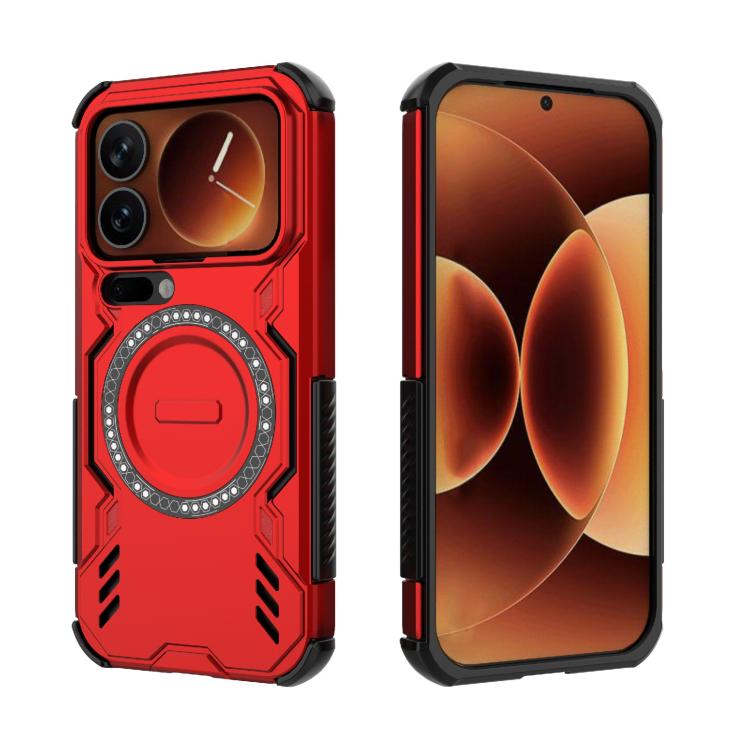 For Xiaomi 17 Pro 5G Butterfly Armor MagSafe Magnetic Ring Shockproof Phone Case