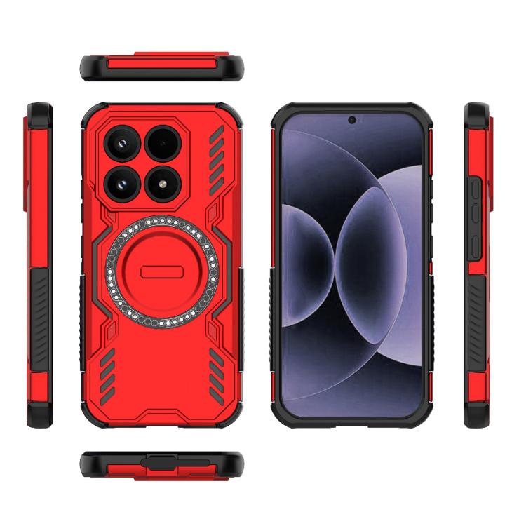 For Xiaomi 17 5G Butterfly Armor MagSafe Magnetic Ring Shockproof Phone Case