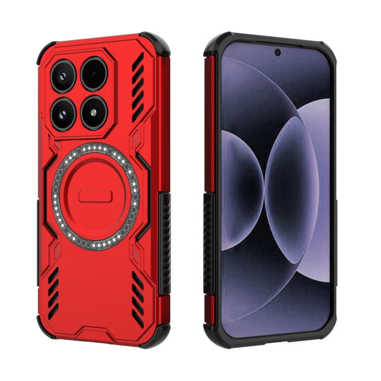 For Xiaomi 17 5G Butterfly Armor MagSafe Magnetic Ring Shockproof Phone Case