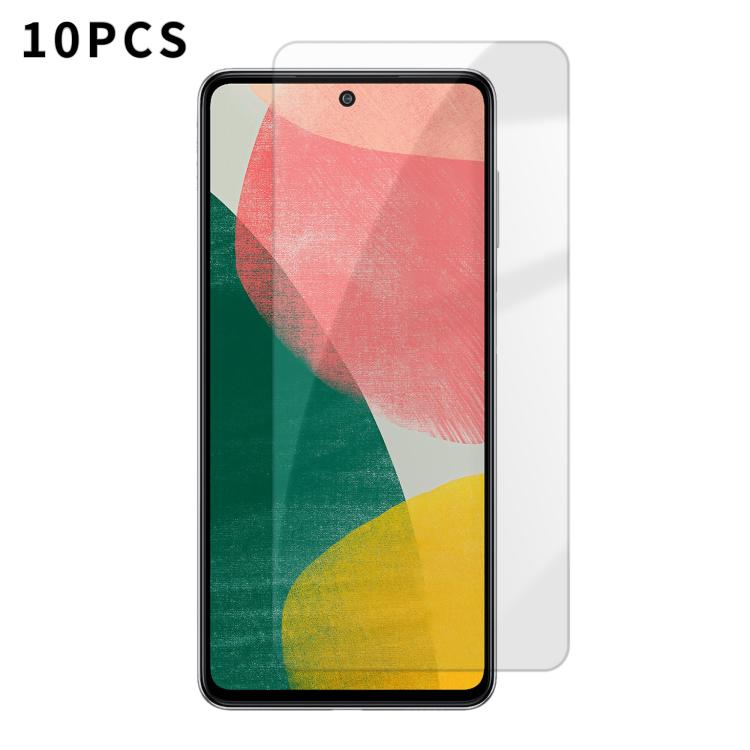 For Samsung Galaxy F54 5G Kalebol 10pcs High-Aluminum Semi-Screen Anti-Fingerprint HD Tempered Glass Film