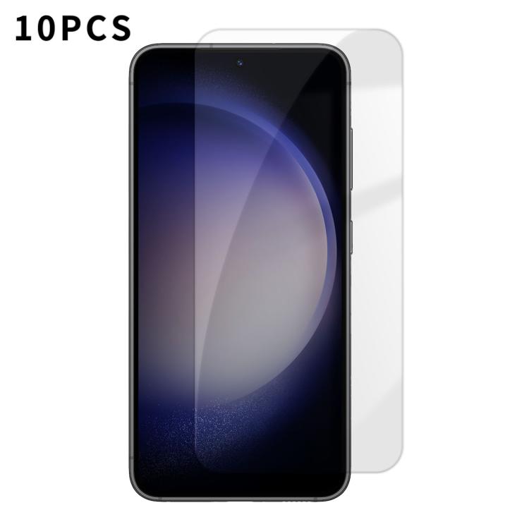 For Samsung Galaxy S23+ 5G Kalebol 10pcs High-Aluminum Semi-Screen Anti-Fingerprint HD Tempered Glass Film