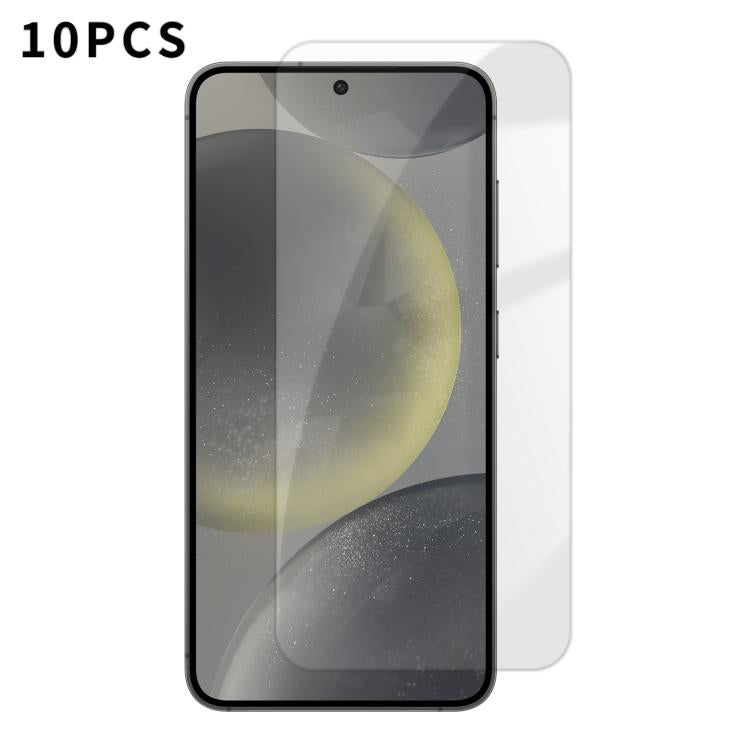 For Samsung Galaxy S24+ 5G Kalebol 10pcs High-Aluminum Semi-Screen Anti-Fingerprint HD Tempered Glass Film