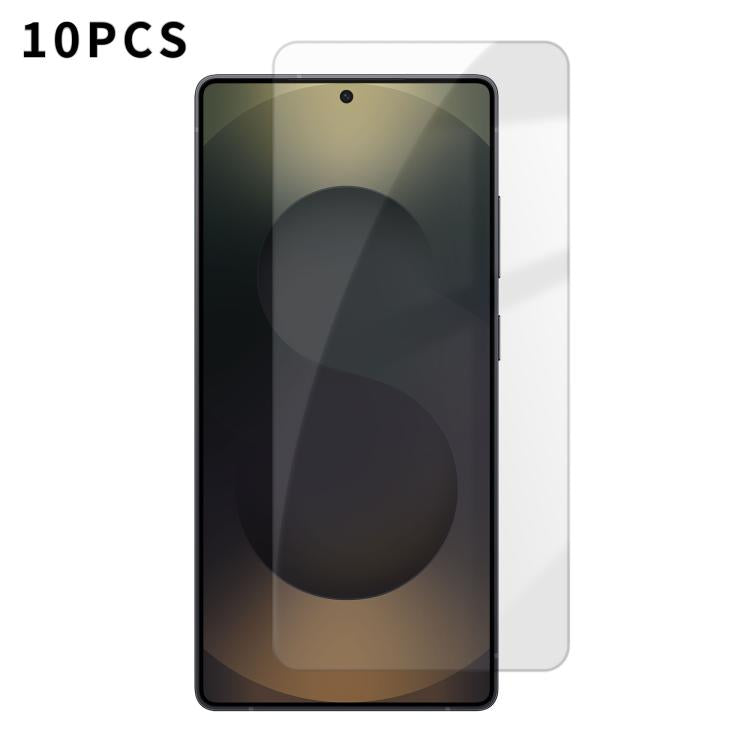 For Samsung Galaxy S25 Ultra 5G Kalebol 10pcs High-Aluminum Semi-Screen Anti-Fingerprint HD Tempered Glass Film