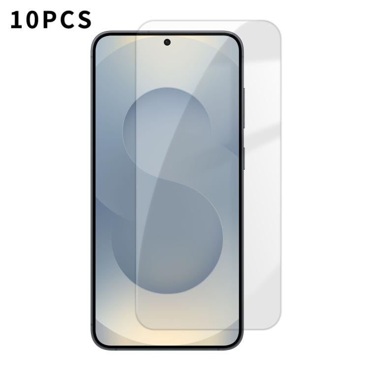For Samsung Galaxy S25+ 5G Kalebol 10pcs High-Aluminum Semi-Screen Anti-Fingerprint HD Tempered Glass Film