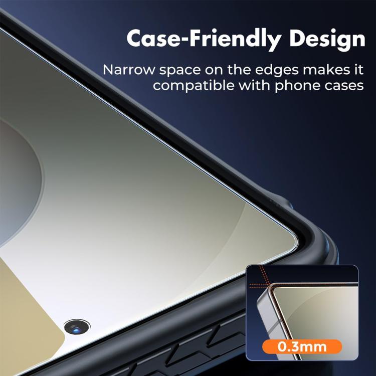 For Samsung Galaxy S22+ 5G Kalebol 10pcs High-Aluminum Semi-Screen Anti-Fingerprint HD Tempered Glass Film