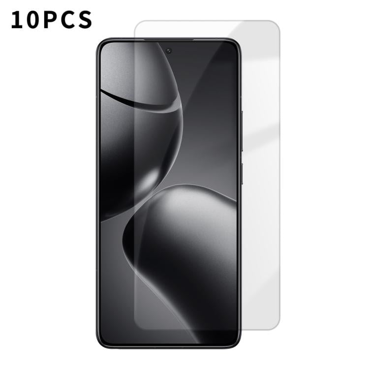 For Xiaomi 14T Pro Kalebol 10pcs High-Aluminum Semi-Screen Anti-Fingerprint HD Tempered Glass Film