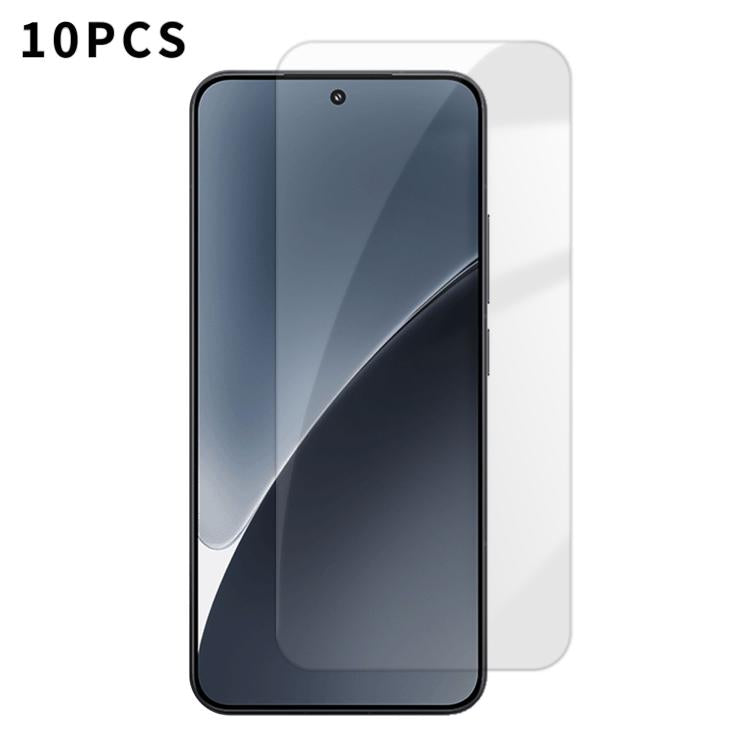 For Xiaomi 15 Kalebol 10pcs High-Aluminum Semi-Screen Anti-Fingerprint HD Tempered Glass Film