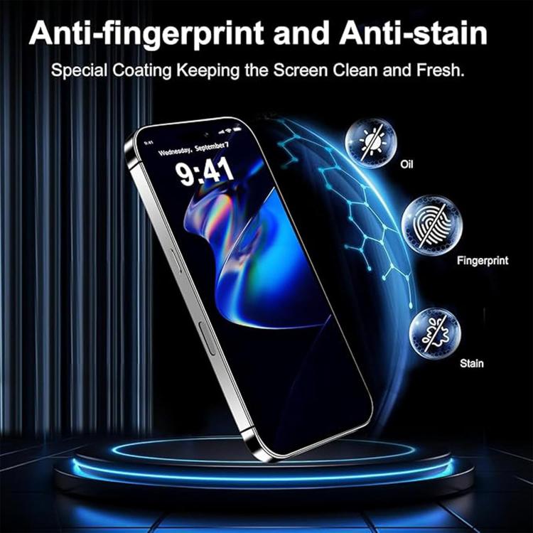 For Xiaomi 15 Kalebol 10pcs High-Aluminum Semi-Screen Anti-Fingerprint HD Tempered Glass Film