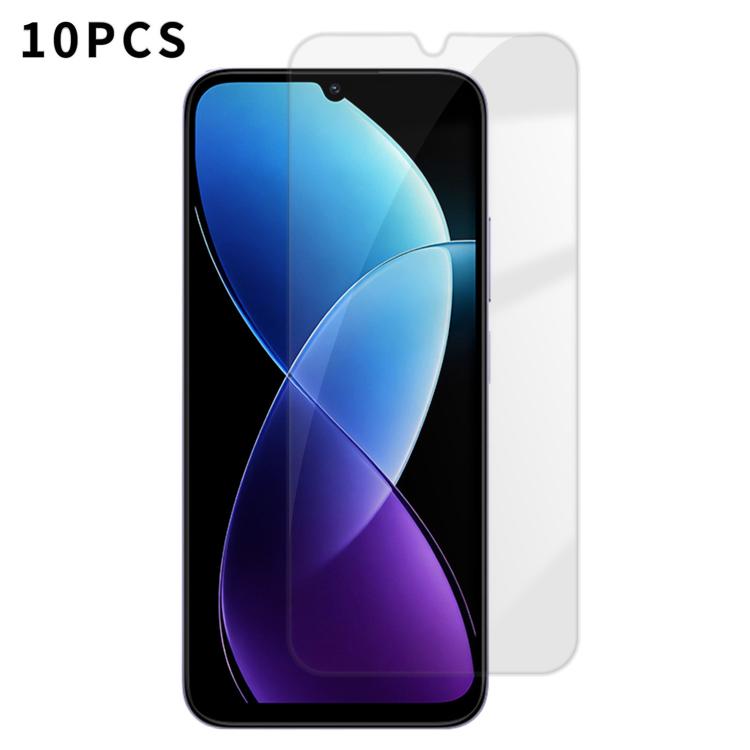 For Redmi R70m 5G Kalebol 10pcs High-Aluminum Semi-Screen Anti-Fingerprint HD Tempered Glass Film